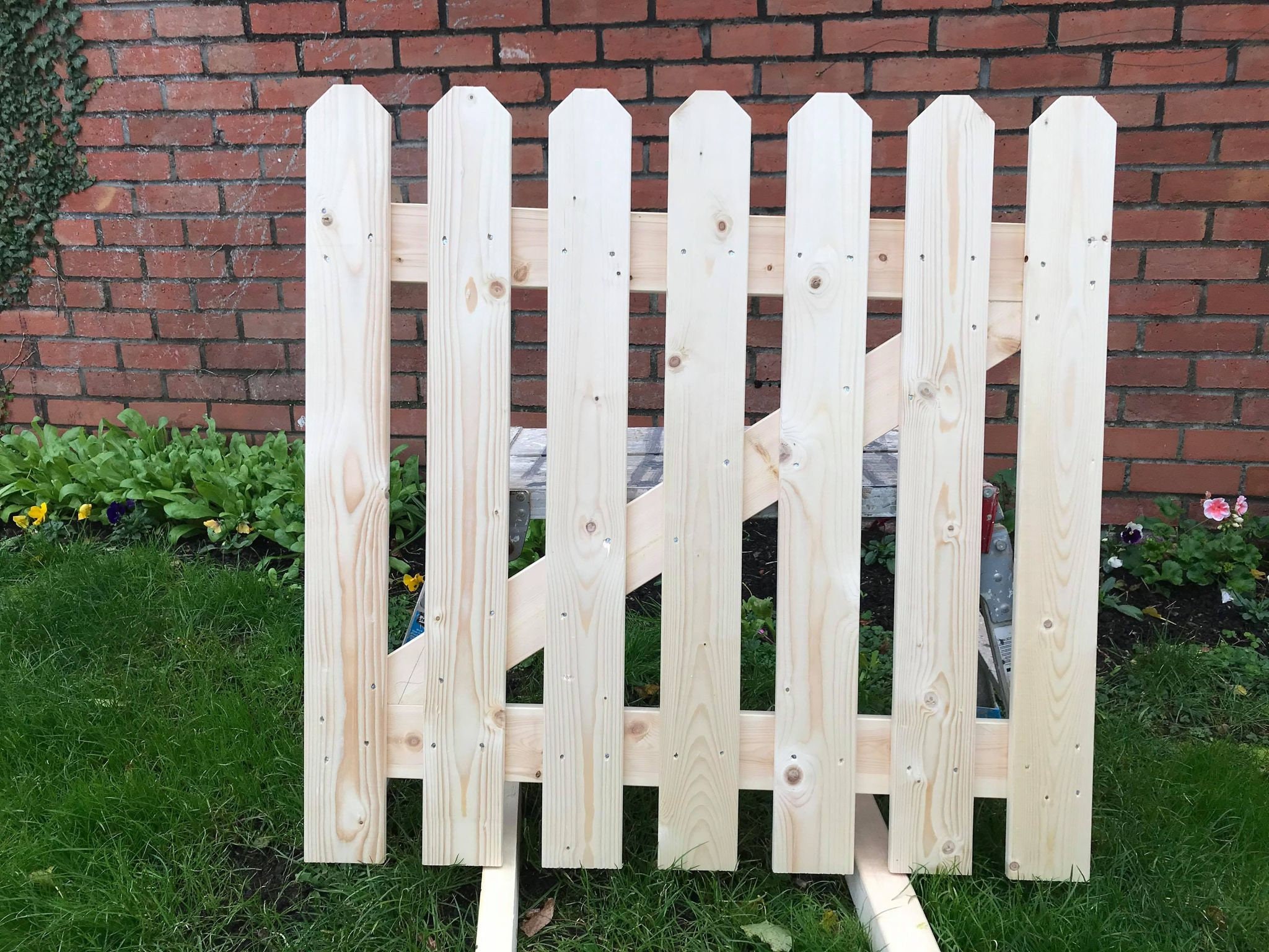 Garden Picket Gate-wooden Bespoke Gate-garden Timber Door H-89,5cm W 91