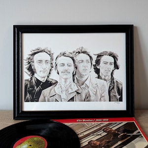 Art Print Music The Beatles Art for Music Lover Gift Idea The Beatles Wall Art Music Room Decor