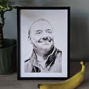 Art Print Bob Mortimer Art for Comedy Lover Gift Idea Bob Mortimer Wall Art Room Decor
