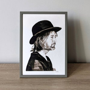 Art Print Music Thom Yorke Art for Music Lover Gift Idea Radiohead Wall Art Music Room Decor
