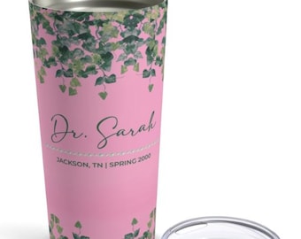 Personalized Ivy Tumbler | Sorority Inspired | 20oz Hot Cold Tumbler | New Member Gift | Line Sisters | Soror Gift