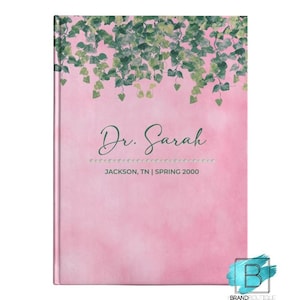 Gepersonaliseerde studentenvereniging geïnspireerd Ivy Journal | Notitieboek met harde kaft of spiraal | Sorority-geïnspireerd studentencadeau | Aangepast cadeau voor nieuwe leden