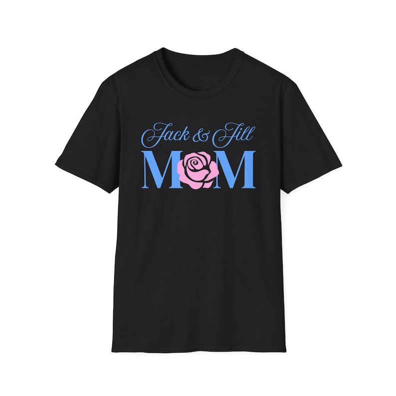 Pink & Blue Mom Chapter Shirt | Unisex Shirt and Sweatshirt | Organization Inspired Apparel for Moms | Black Mom Gift | Chapter Apparel image 4