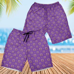 Purple & Gold Fraternity Inspired Athletic Shorts | Men's Greek Gear | D9 Inspired Apparel | Gift for Bruhs | RUNS LARGE image 5