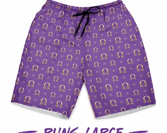 Purple & Gold Fraternity Inspired Athletic Shorts | Men's Greek Gear | D9 Inspired Apparel | Gift for Bruhs | RUNS LARGE