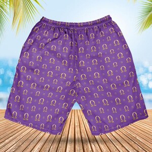 Purple & Gold Fraternity Inspired Athletic Shorts | Men's Greek Gear | D9 Inspired Apparel | Gift for Bruhs | RUNS LARGE image 4