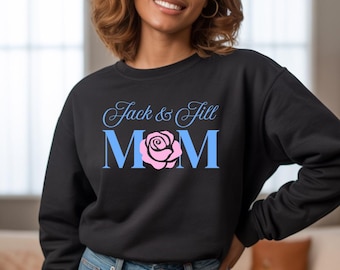 Roze en blauw Mom Chapter-shirt | Uniseks shirt en sweatshirt | Op organisatie geïnspireerde kleding voor moeders | Zwart moedercadeau | Hoofdstuk Kleding