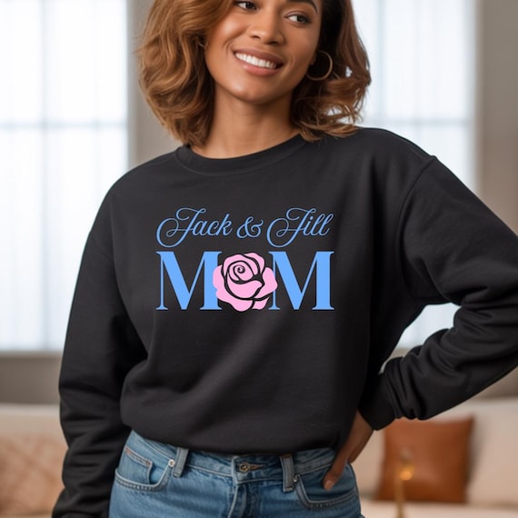 Pink & Blue Mom Chapter Shirt | Unisex Shirt and Sweatshirt | Organization Inspired Apparel for Moms | Black Mom Gift | Chapter Apparel