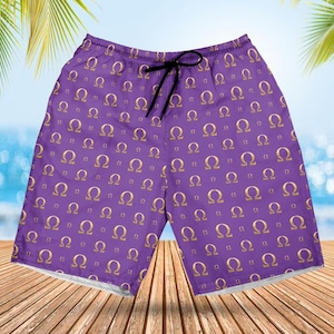 Purple & Gold Fraternity Inspired Athletic Shorts | Men's Greek Gear | D9 Inspired Apparel | Gift for Bruhs | RUNS LARGE image 2