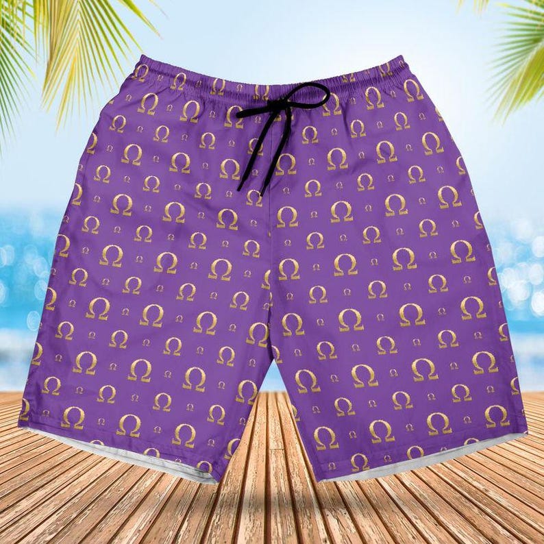 Purple & Gold Fraternity Inspired Athletic Shorts | Men's Greek Gear | D9 Inspired Apparel | Gift for Bruhs | RUNS LARGE image 2