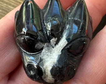 Small Green Tourmaline Leandro De Souza Dragon Skull