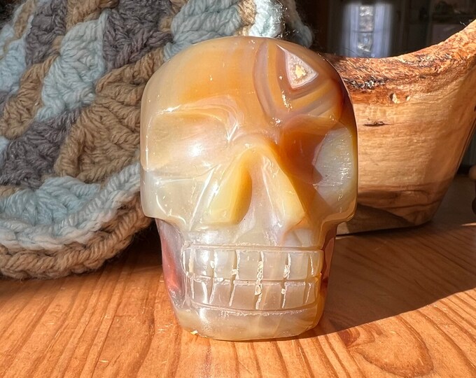 Amazing Carnelian Skull