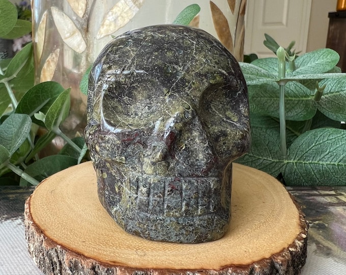 Sweet Brazilian Dragon's Blood Jasper Crystal Skull