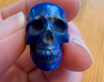 Sweet Tiny Lapis Lazuli Skull by Artifactual