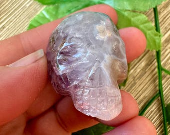 Polished Amethyst Cluster With Chlorite Igor De Souza Crystal Skull