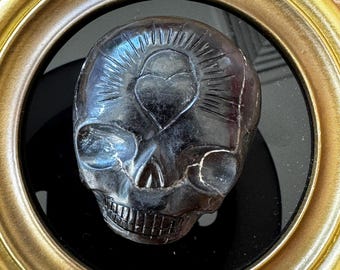 Leandro De Souza Quartz Alien Palm Crystal Skull