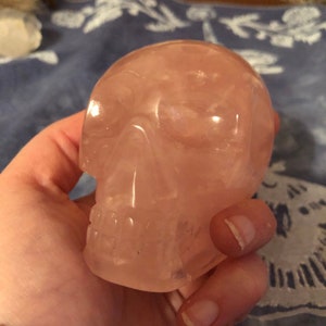 Brazilian Rose Quartz Skull