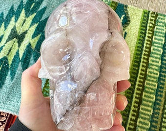 Rose Quartz With Dendritic Hematite Leandro De Souza Crystal Skull