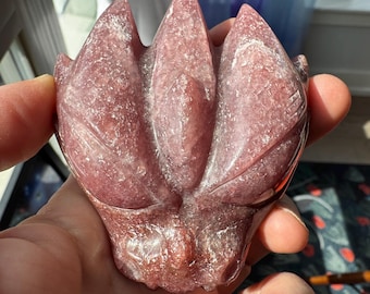 Leandro De Souza Carved Red Aventurine Dragon: 3" Crystal Figurine