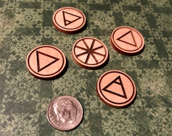 Elemental coins