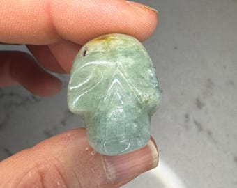 Igor De Souza Cute Aquamarine Traveler Crystal Skull