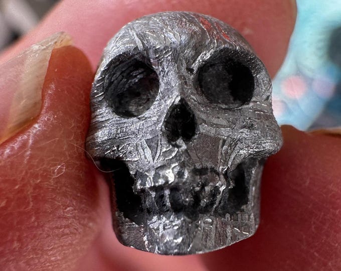 Small Detailed Gibeon Meteorite Skull #3 from Artifactual