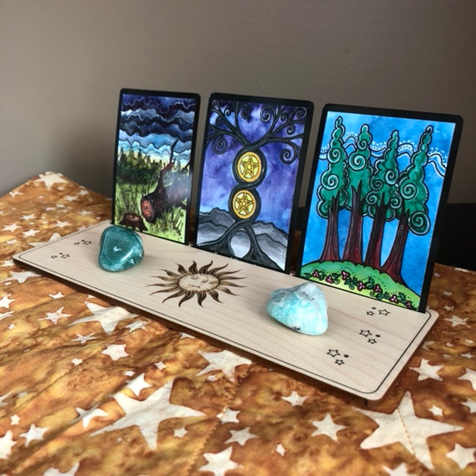 Stand Tarot Card Threecard Minideck Etsy