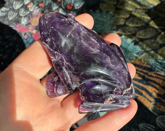 Adorable Amethyst Frog, Venturini Carve