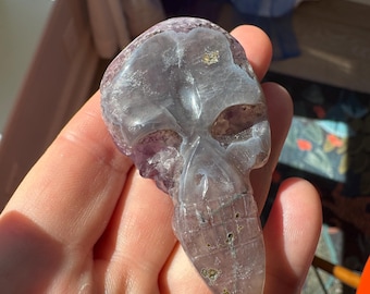 Agate and Amethyst Igor De Souza Crystal Skull