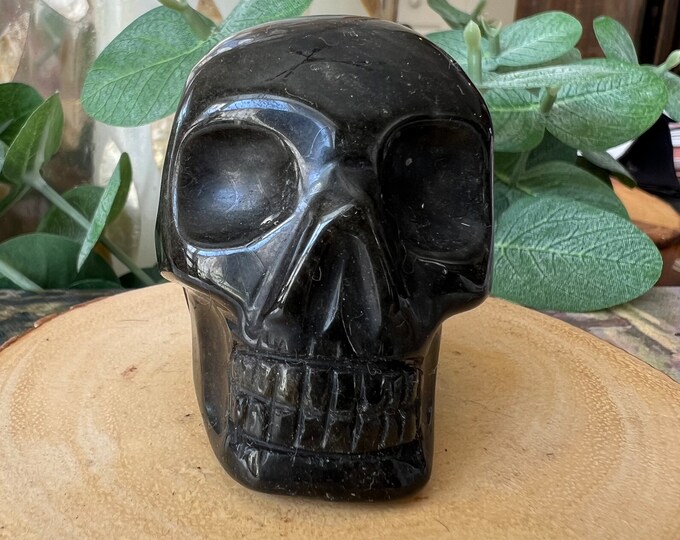 Sweet Brazilian Gold Sheen Obsidian Crystal Skull