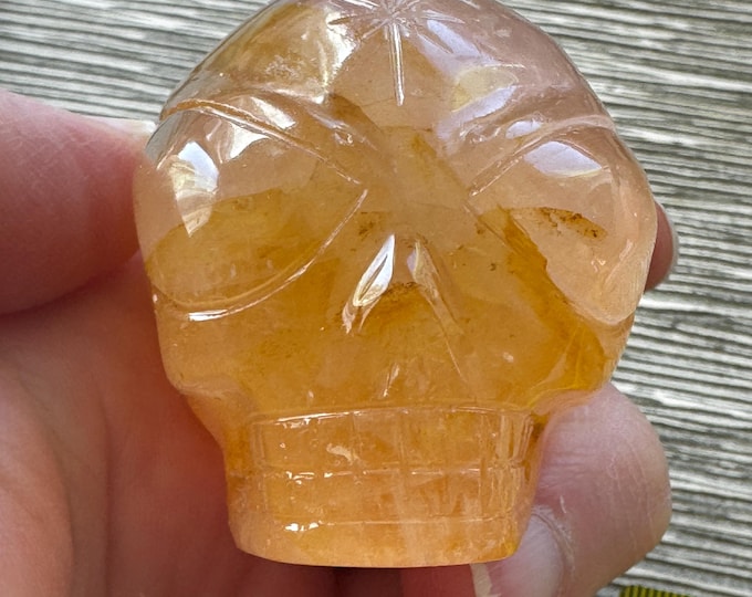 Golden Healer Rose Quartz Leandro De Souza Crystal Skull