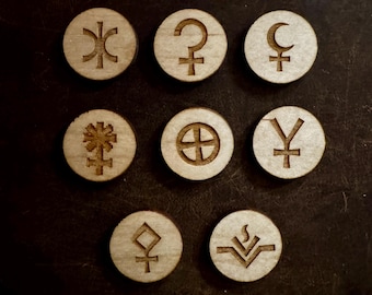 Asteroid Coins for Natal Chart Set