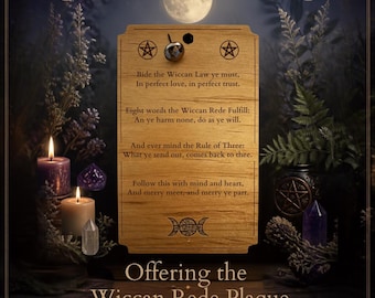 Wiccan Rede Plaque