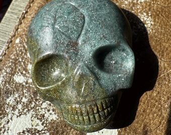 Multicolor Aventurine Leandro De Souza Palm Skull