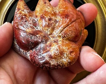 Leandro De Souza Red Jasper Dragon Skull