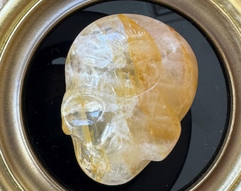 Leandro De Souza Quartz Alien Palm Crystal Skull