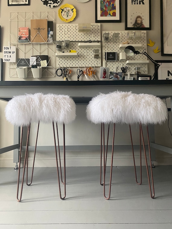 Fluffy bar stool new arrivals