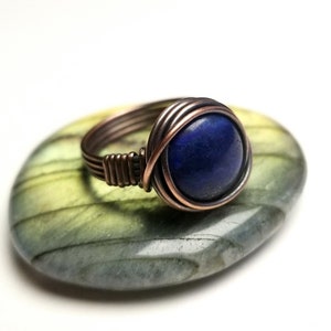 Wire wrapped cabochon ring tutorial hot sale