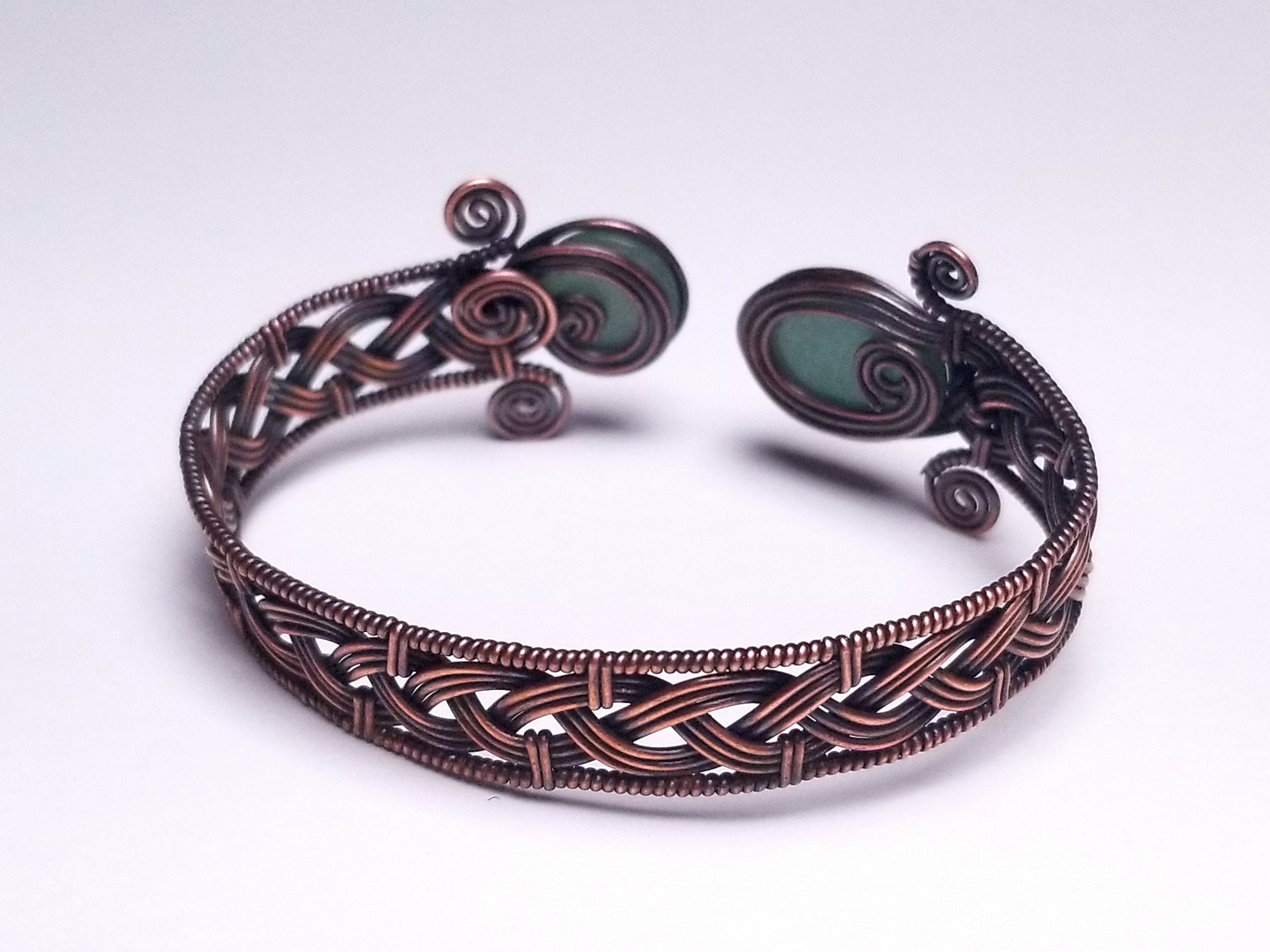 Wire Wrap Tutorial Celtic Knot Viking Braid Bracelet Cuff Bangle by Bobi Jo  Gilman 
