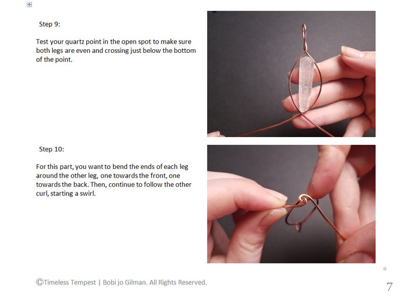 Wire Wrap Tutorial Wire Wrap Crystal Point Tutorial image 7