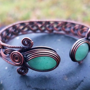 Wire wrap tutorial | Celtic knot viking braid bracelet cuff bangle | By Bobi Jo Gilman