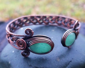 Wire wrap tutorial | Celtic knot viking braid bracelet cuff bangle | By Bobi Jo Gilman