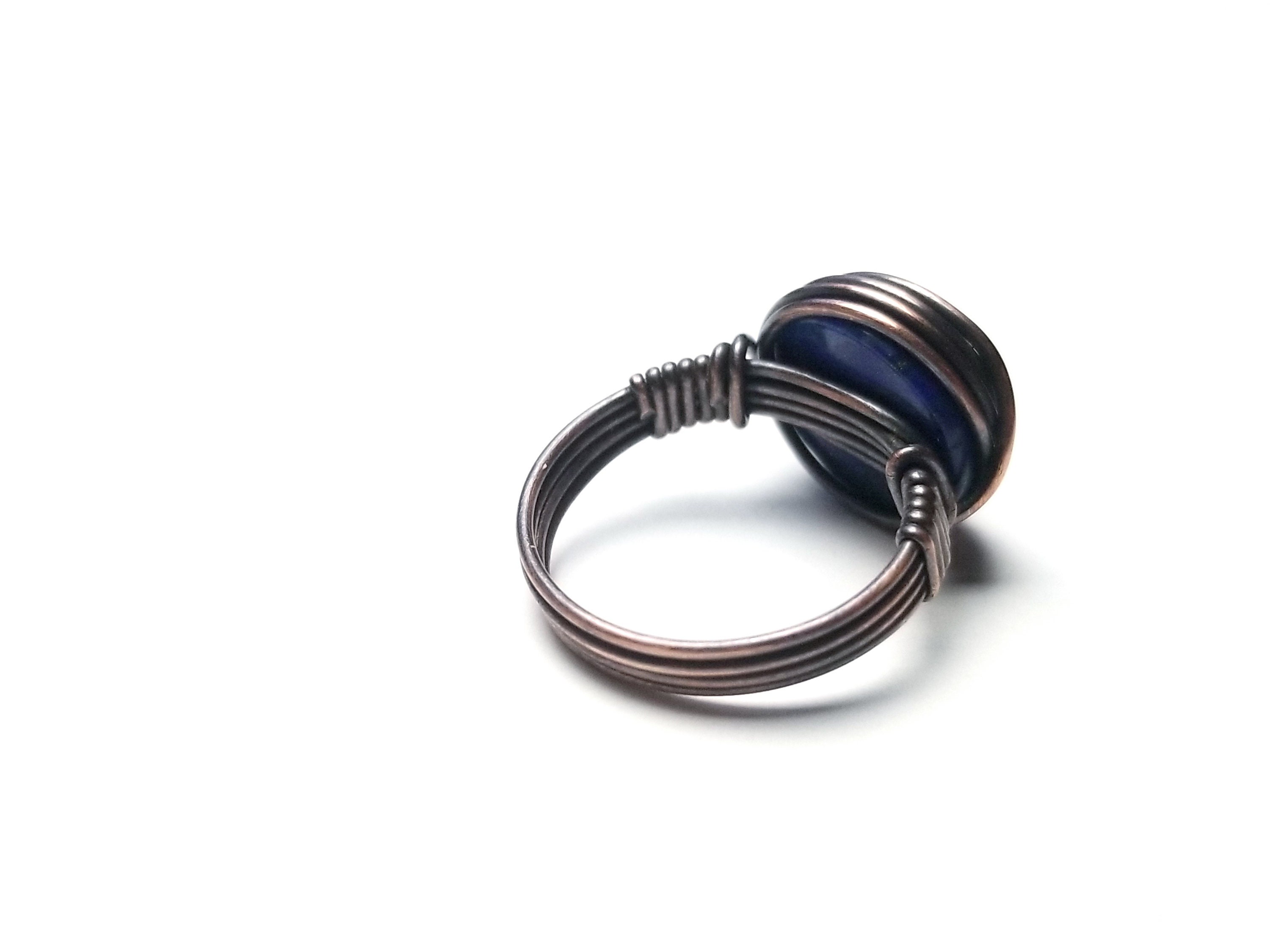 Simple Wire Wrap Ring Tutorial Easy Wire Wrap Cabochon Ring Etsy