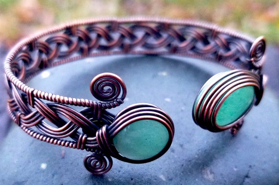 Wire Wrap Tutorial Celtic Knot Viking Braid Bracelet Cuff Bangle by Bobi Jo  Gilman 