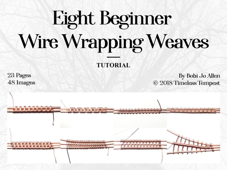 Eight Beginner Wire Wrapping Weaves Three 2 Wire Weaves and Etsy