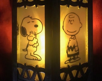 Charlie Brown and Snoopy Inspired Battery-Operated Plastic mini Lanterns