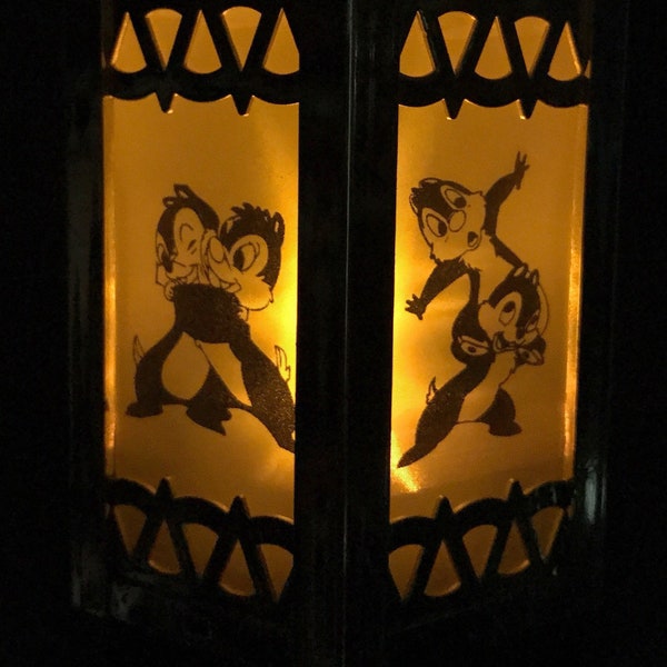 Disney Chip n Dale Inspired Battery-Operated Plastic mini Lanterns