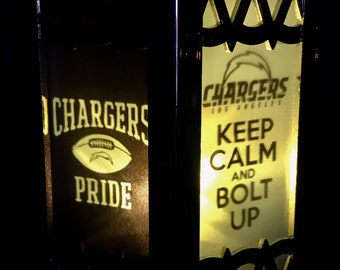 Los Angeles Chargers Inspired Battery-Operated Plastic Mini Lantern