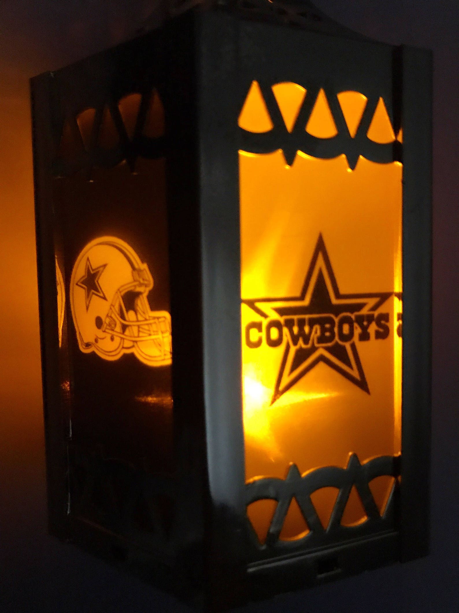 Dallas Cowboys Inspired Batteryoperated Plastic Mini Lanterns Etsy
