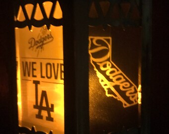 Los Angeles Dodgers Inspired Battery-Operated Plastic Mini Lantern